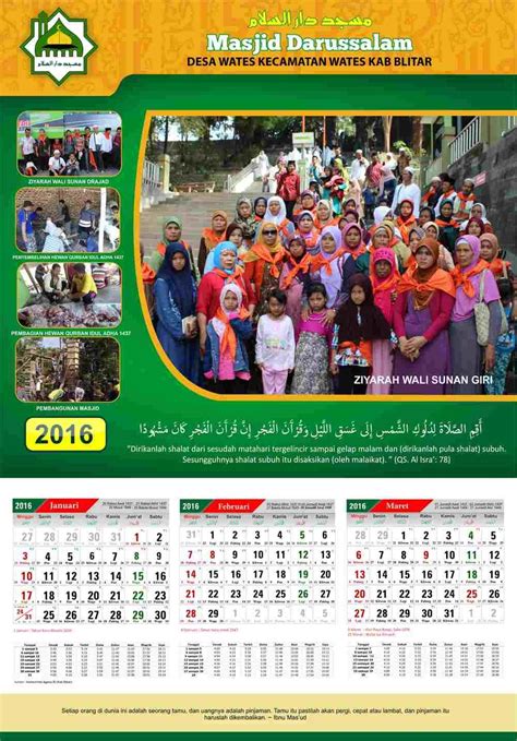 Download Desain Kalender Sekolah Cdr