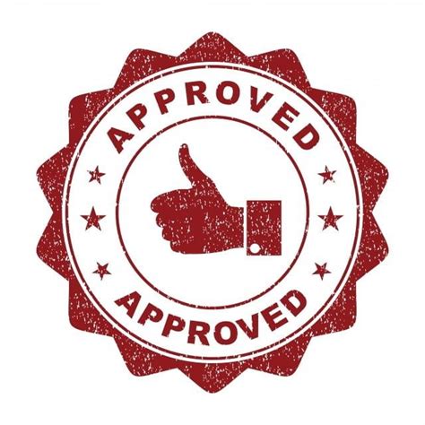 Approved Stamp Round Grunge Approved Sign Sticker Seal Approval