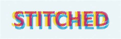 The best panorama photo stitching software. Stitch effect Letters | illustrator Text Effect # ...