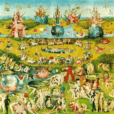The Garden Of Earthly Delights 1503 1515 By Hieronymus Bosch Face Ma
