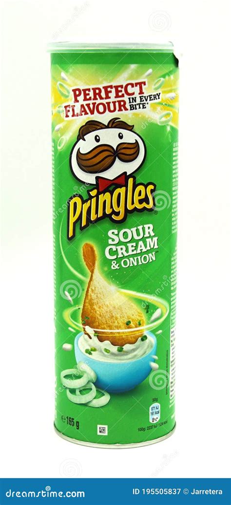 Green Pringles Sour Cream And Onion Package Editorial Photography
