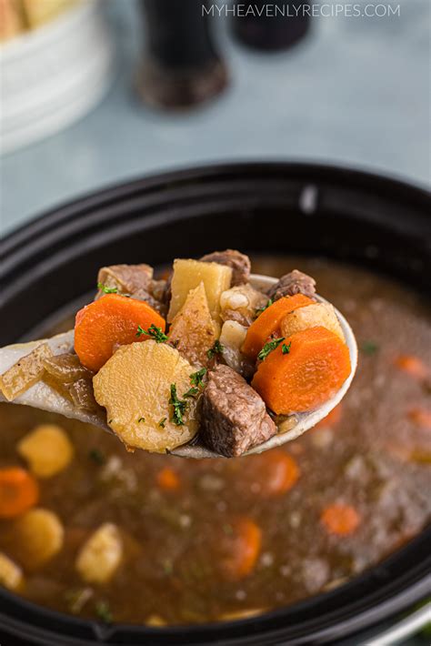 Slow Cooker Irish Beef Stew Recipe My Heavenly Recipes