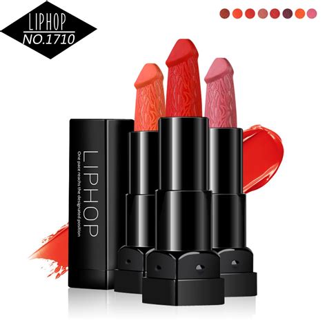 6 Colors Penis Shape Lipstick Mushroom Lipstick Batom Moisture Cosmetic