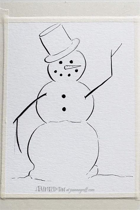 The pen and ink experience is a comprehensive drawing course designed to guide absolute beginners to a level of producing professional quality pen and ink drawings. Snowman Drawing - Thick and Thin Strokes -The Painted Pen