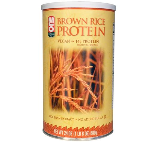 Mlo Natural Brown Rice Protein Powder 24 Oz 680 G
