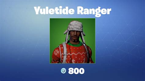 Yuletide Ranger Fortnite Outfitskin Youtube