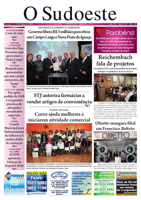 Edição 352 - Jornal O Sudoeste by Jornal O Sudoeste - Issuu