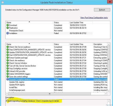 Fix Sccm Configmgr Failed To Process Configuration Manager Update