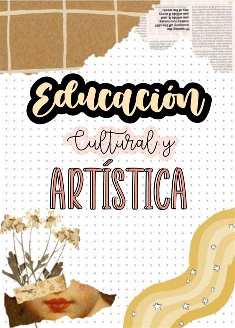 Portada De Educación Cultural Y Artística Diy Notebook Cover For