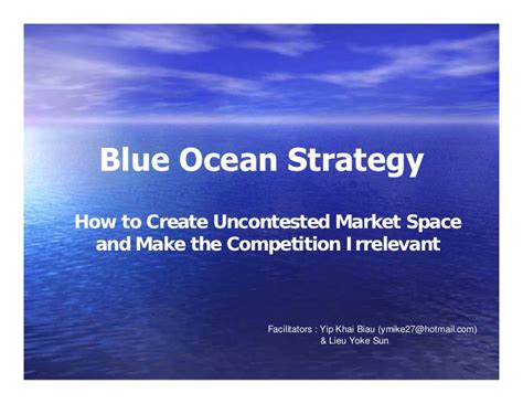 There are three important characteristics that serve as an. Blue Ocean Strategy - Summary and Examples