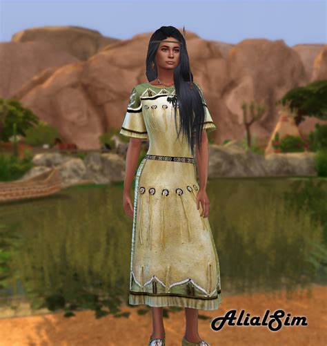 Native Dress At Alial Sim Sims 4 Updates