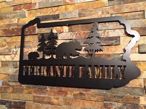 Custom Metal Sign Plasma Cut Metal Sign Bear Metal Cutout Etsy