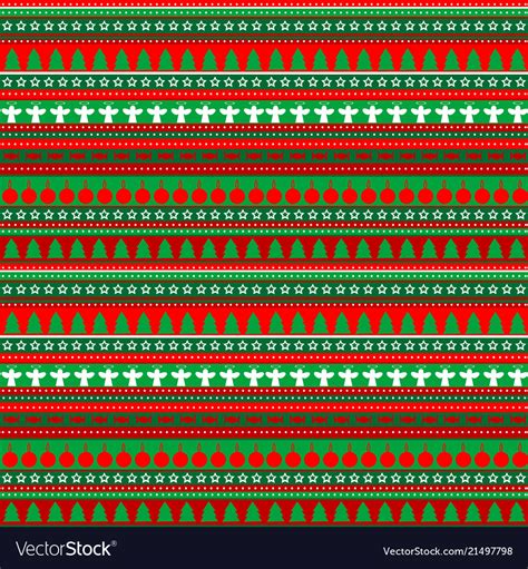 Wrapping Paper Seamless Pattern For Christmas Vector Image