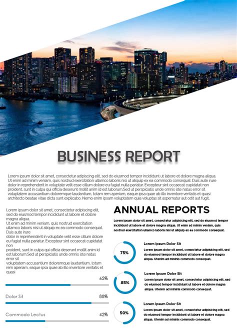 10 Business Report Free Psd Template Template Business PSD Excel
