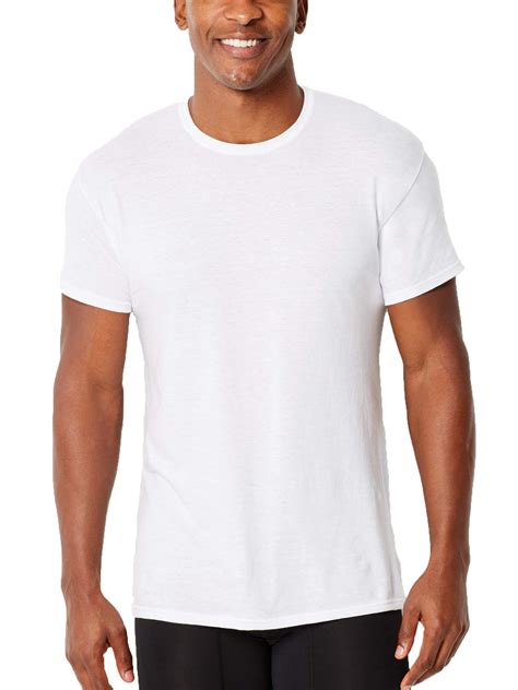 Hanes Hanes Mens Comfortflex Fit White Crew T Shirt 4 Pack