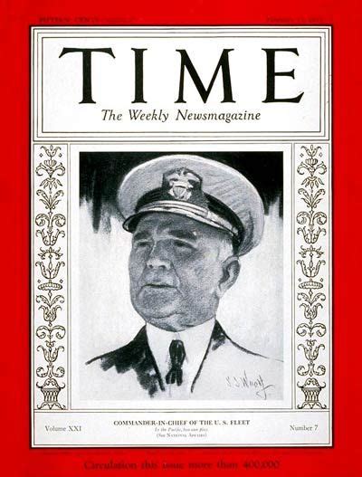Time Magazine Cover Admiral Richard Leigh Feb 13 1933 In 2023