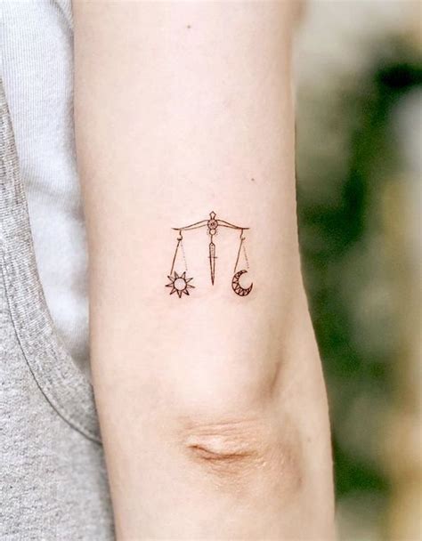61 Elegant Libra Tattoos That Are Gorgeously Balanced Tattoos Libra