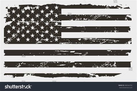 Grunge Usa Flagamerican Flagvector Template Stock Vector Royalty Free Shutterstock