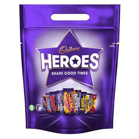 cadbury heroes an assortment of chocolates and toffees 357g supersavings