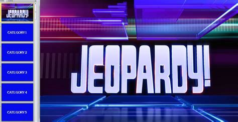 Best Free Jeopardy Templates For The Classroom In Quiz Show Template