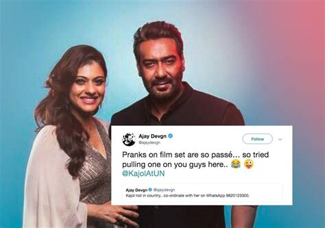 Kajols ‘number Shared On Twitter By Ajay Turns Out To Be Prank