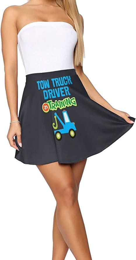 Tow Truck Driver In Training Womens High Waist Ultra Skirt S Xl White