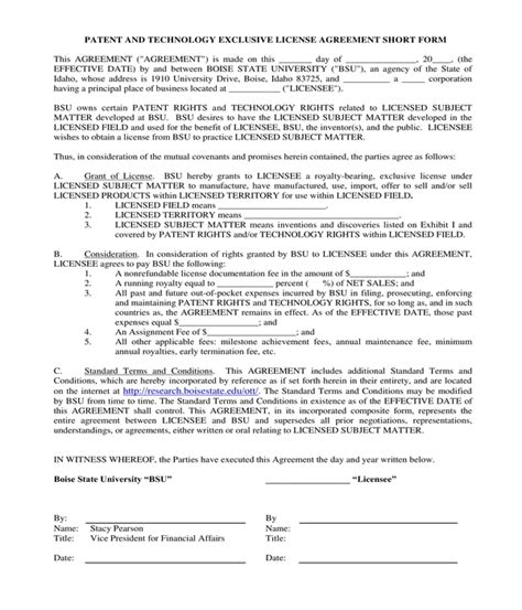 Free 11 License Agreement Short Forms In Pdf Ms Word