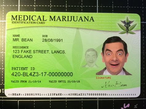 Maybe you would like to learn more about one of these? Fake ID Novelty plastic personalized MEDICAL MARIJUANA card