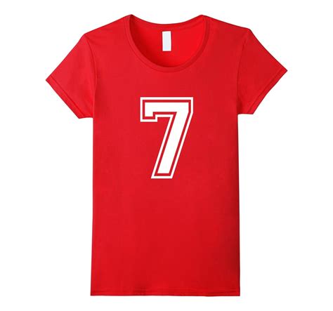 Number 7 T Shirt Age Sports Player Jersey Number 4lvs