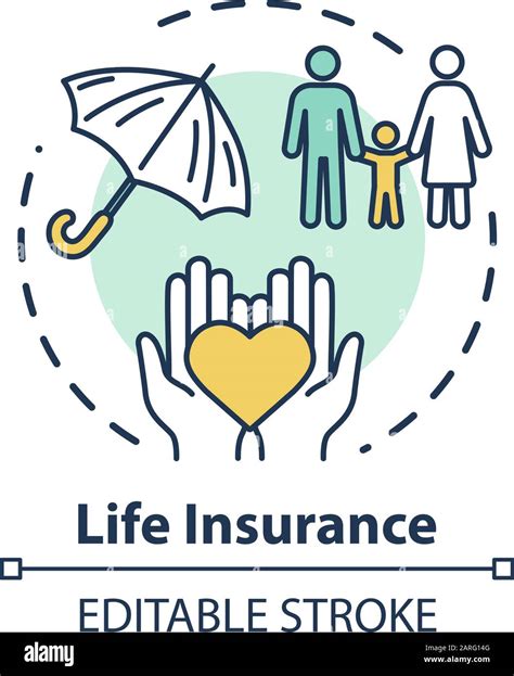 Life Insurance Concept Icon Parent Healthcare Investment For Child
