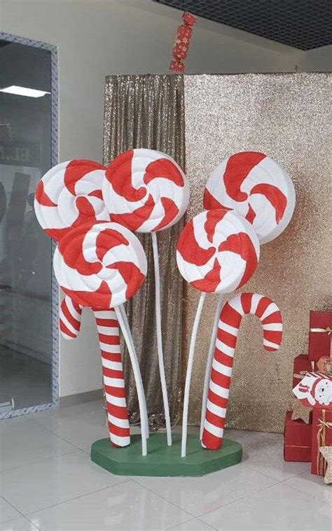 Giant Styrofoam Lollipop Candy Cane Photo Props Party Etsy