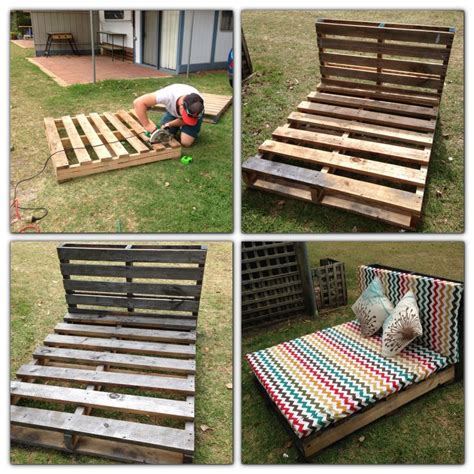 Daybed Made Out Of Pallets So Easy Pallet Ideas Daybed Outdoor