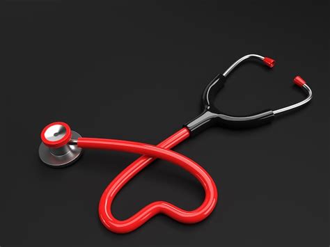 Premium Photo 3d Render Realistic Medical Stethoscope On Color