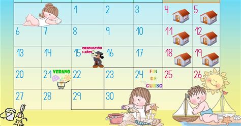 Juani Maestra Infantil Calendario Junio