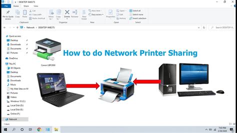 In normal way you may use a shared folder or use a flash drive to copy the necessary files to a printer hosted. How to Share Printer on Network (Share Printer in-between ...