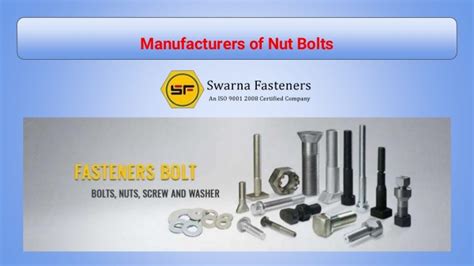 Leading Manufacturers Of Nut Bolts
