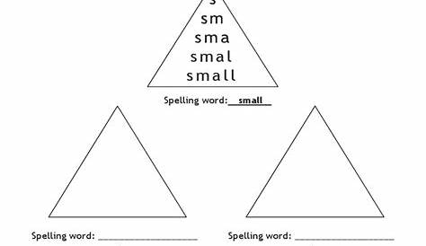 Spelling Pyramid Worksheet | PDF