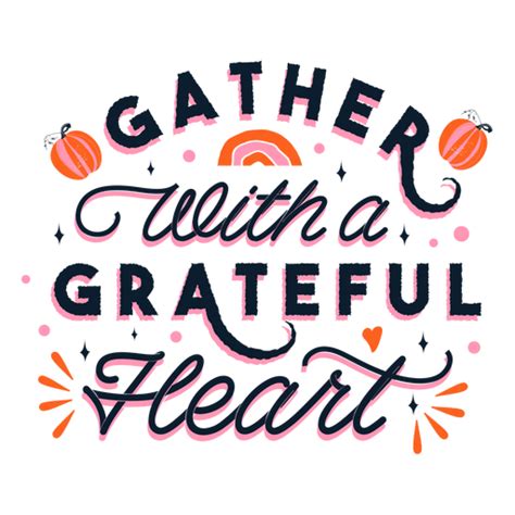 Grateful Thanksgiving Lettering Transparent Png And Svg Vector File