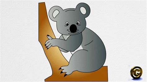 How To Draw A Koala Bear Step By Step Youtube