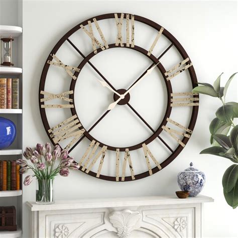 Williston Forge Oversized 48 Wall Clock And Reviews Wayfair