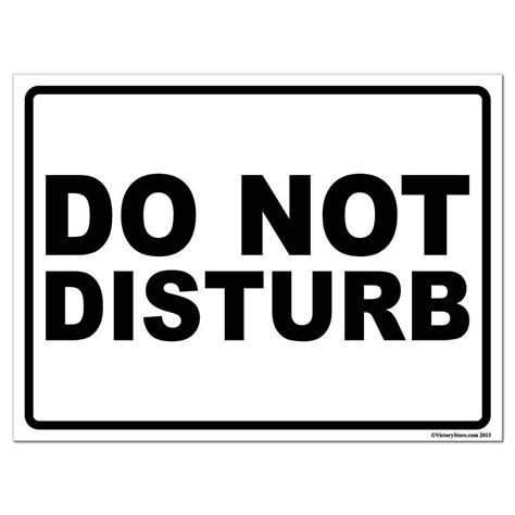 Choose from thousands of unique designs or create your own. "Do Not Disturb" Sign or Sticker - Design 6