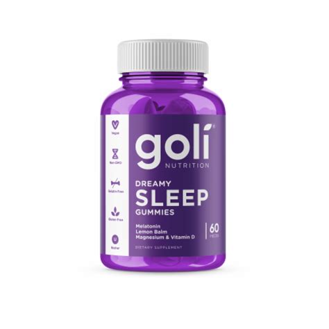 Goli Nutrition Sleep Melatonin Gummies Ct Food Less