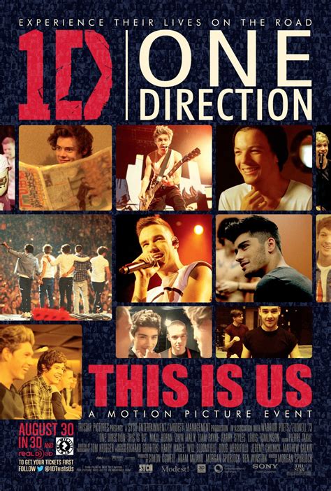 Póster Oficial De One Direction 3d This Is Us Red17