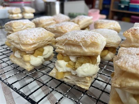 Apple Mille Feuille Using Frozen Puff Pastry Rbaking