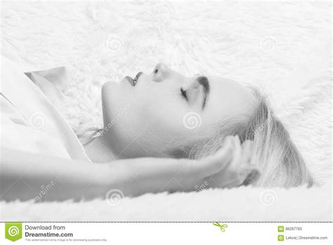 Beautiful Girl Sleeping Stock Image Image Of Seductive 86267765