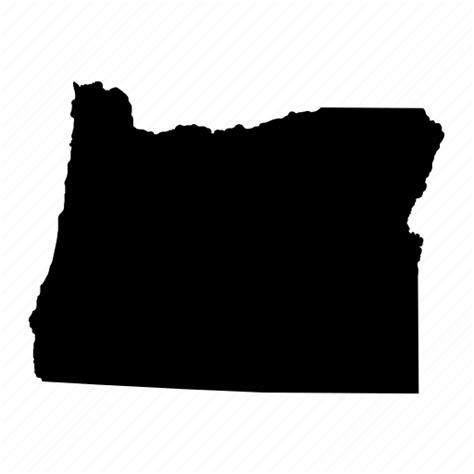 Map Oregon State Usa Icon Download On Iconfinder