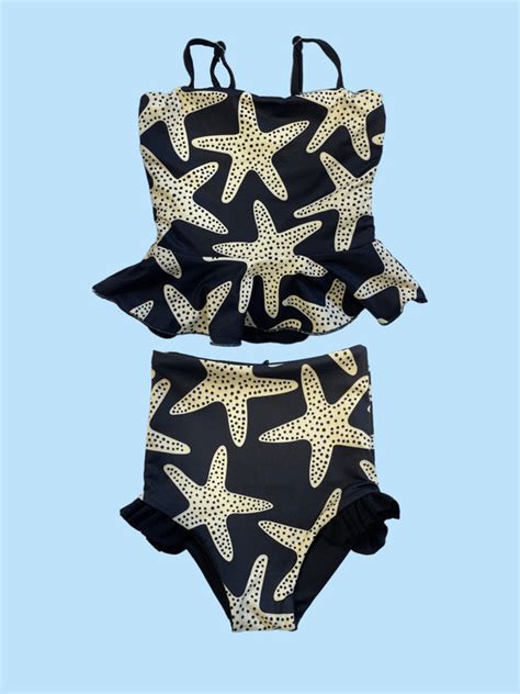 Little Girls Ava Starfish Reversible Tankini 38 Rad Swim