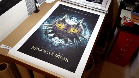 Legend Of Zelda Majoras Mask Epic Game Poster Signed Museum Quality