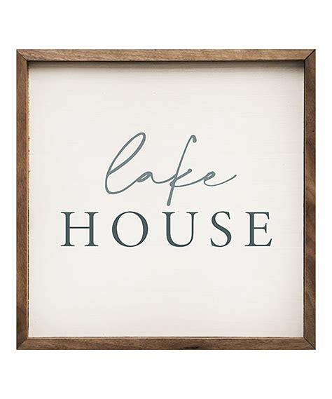 Lake House Framed Wall Sign Zulily