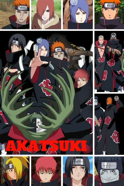 Akatsuki Personagens De Naruto Akatsuki Naruto Naruto Personagens